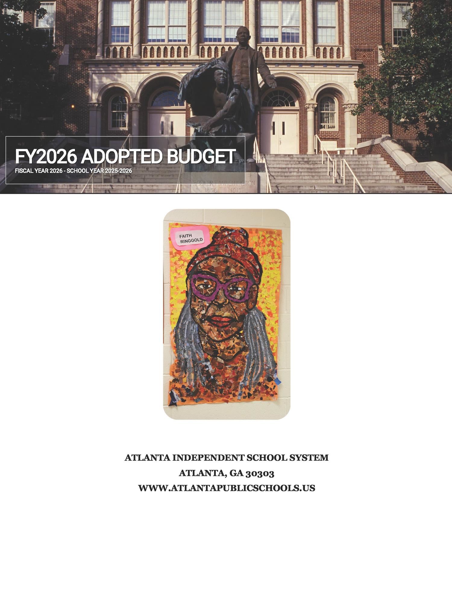 FY26 Adopted Budget Book Cover